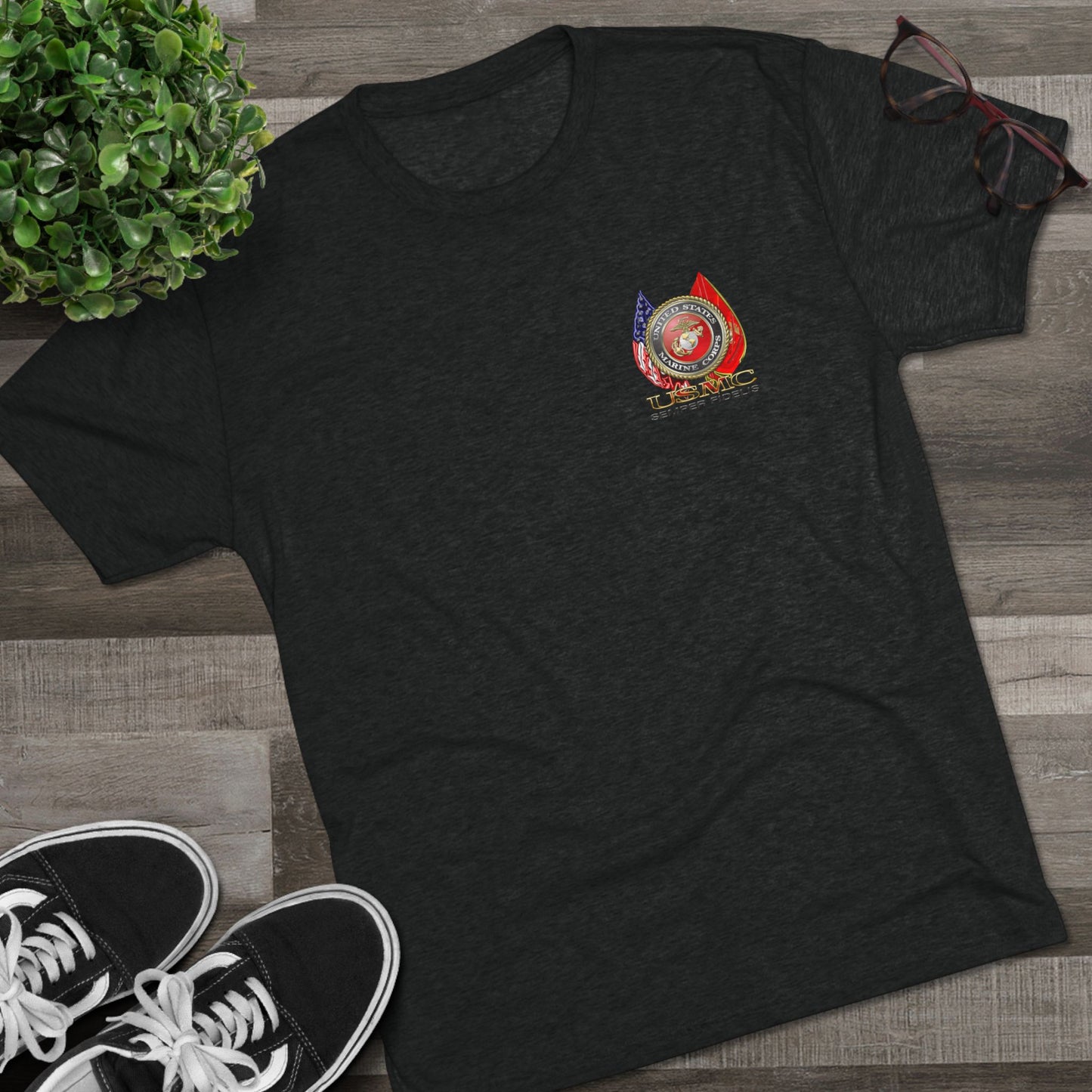 USMC Custom Rank T-Shirt – Strength. Honor. Brotherhood.