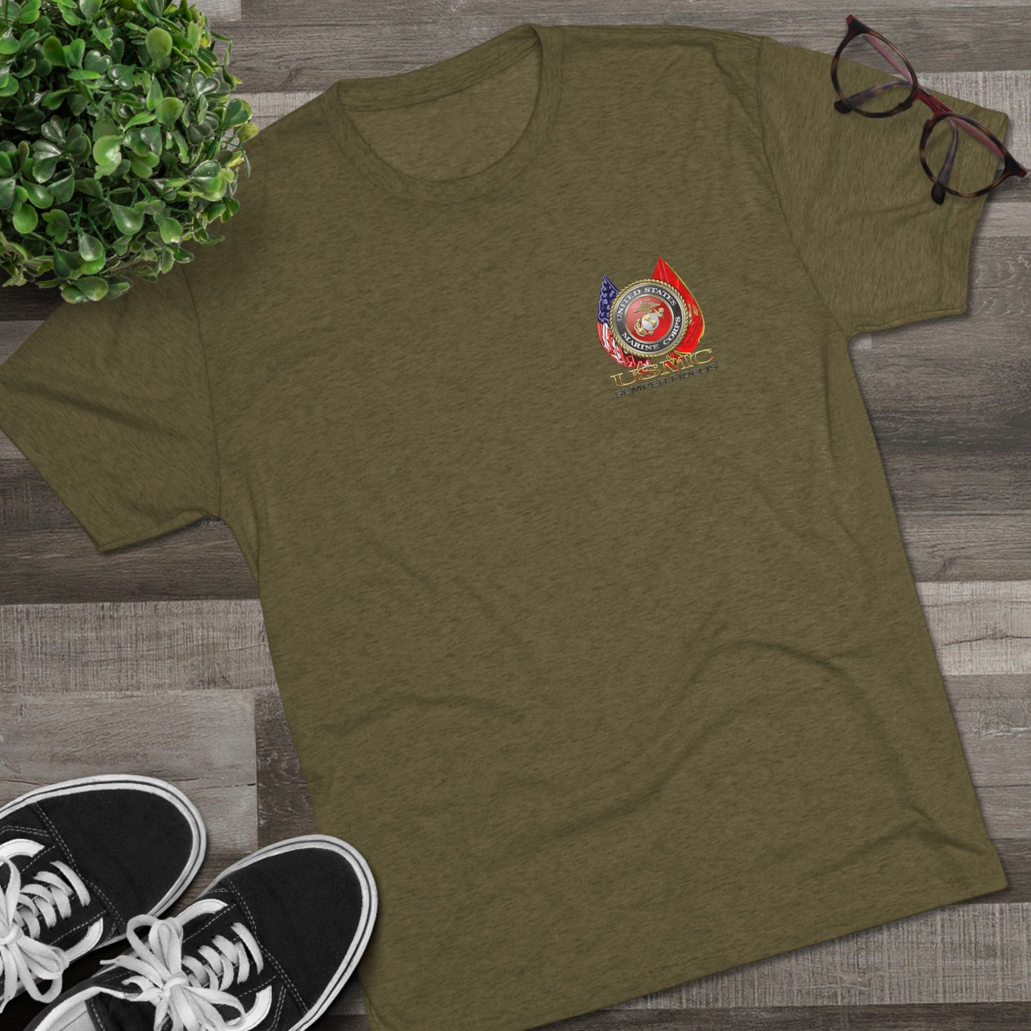 USMC Custom Rank T-Shirt – Strength. Honor. Brotherhood.