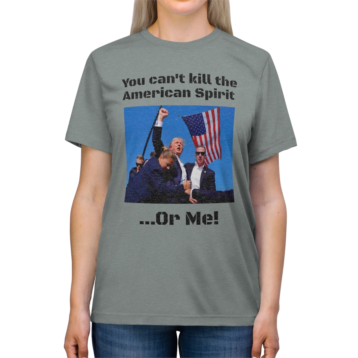 Trump 2024 'You can't kill the American Spirit' Tee