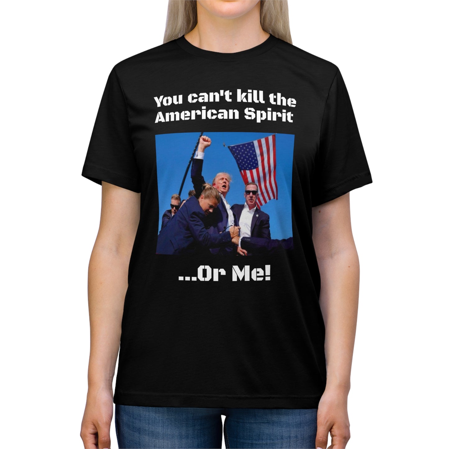 Trump 2024 'You can't kill the American Spirit' Tee