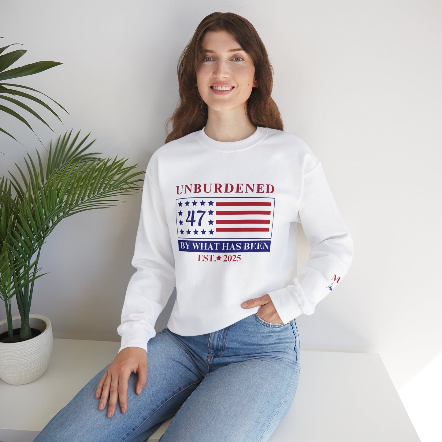 Unburdened MAGA Trump Sweatshirt