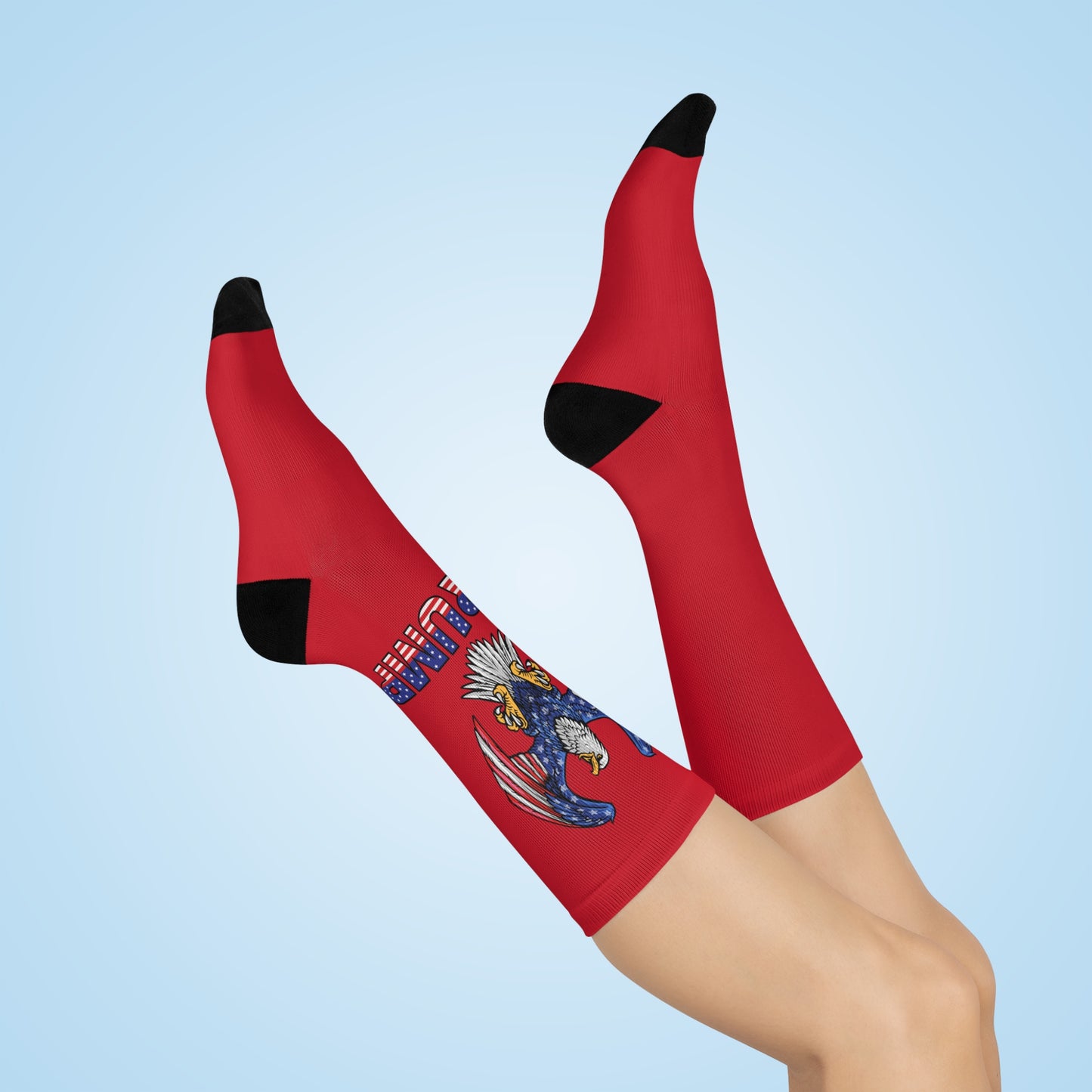 Patriot Crew Socks – A Bold Tribute to TRUMP - Red