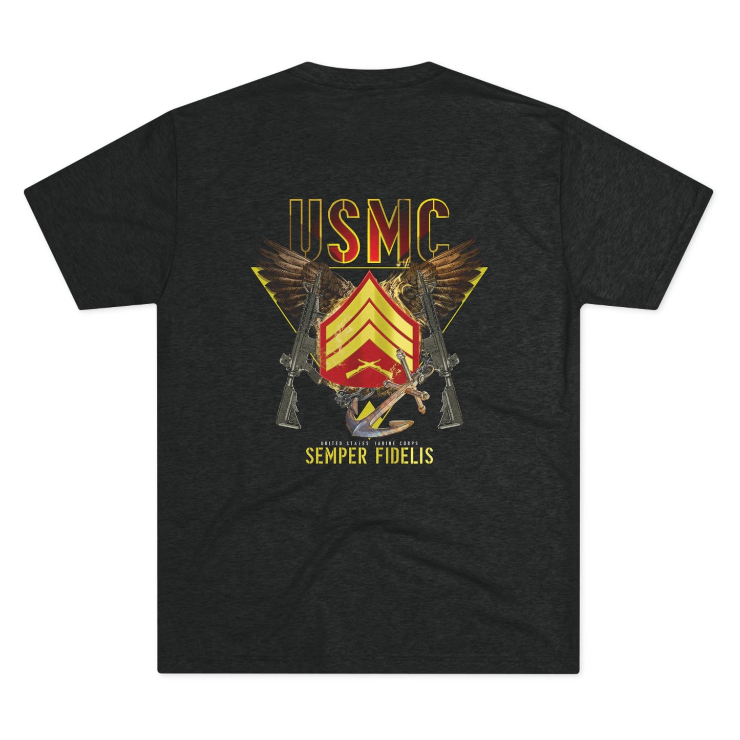 USMC Custom Rank T-Shirt – Strength. Honor. Brotherhood.