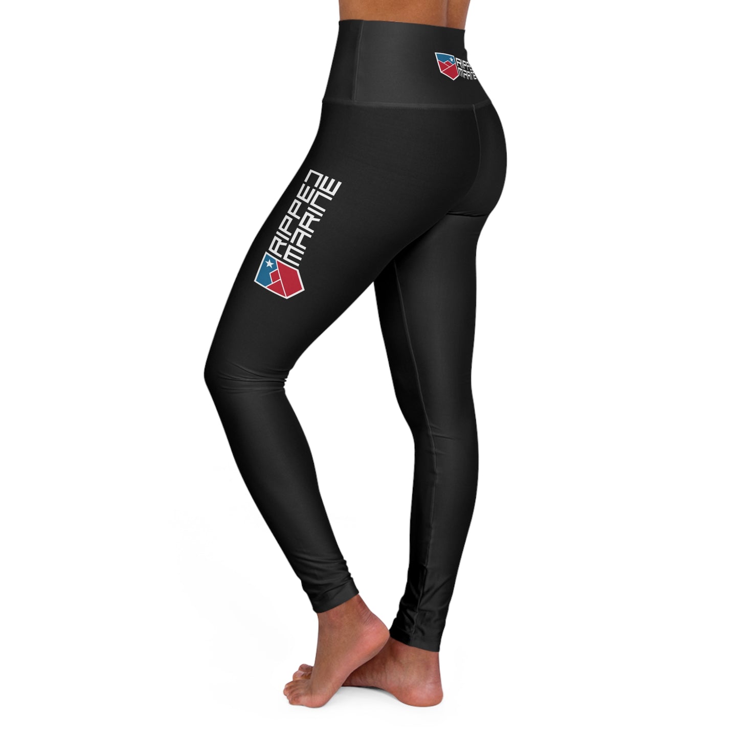 Women's High-Waisted Leggings - Black
