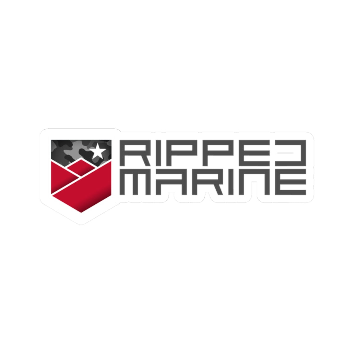 Sticker, Ripped Marine
