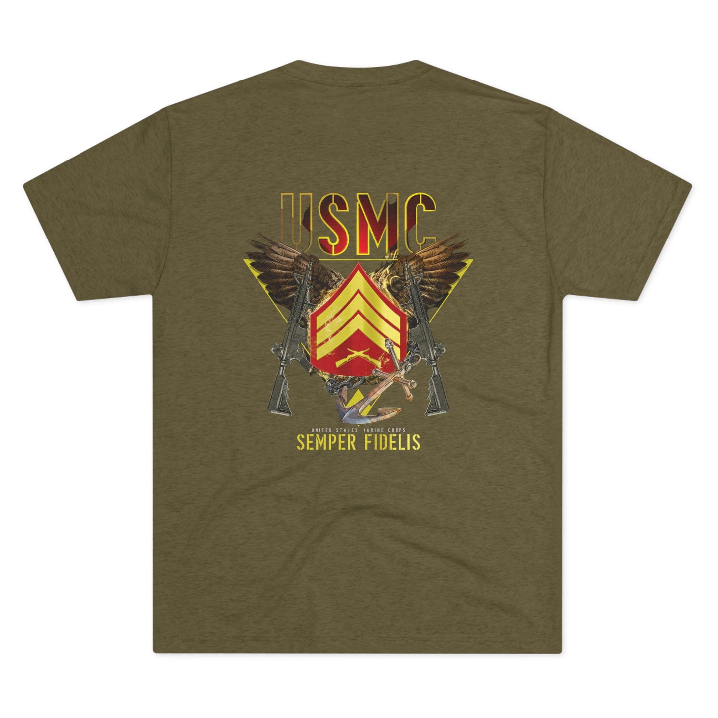 USMC Custom Rank T-Shirt – Strength. Honor. Brotherhood.