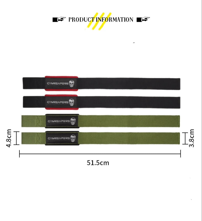 Lifting Wrist Straps with Neoprene Pad