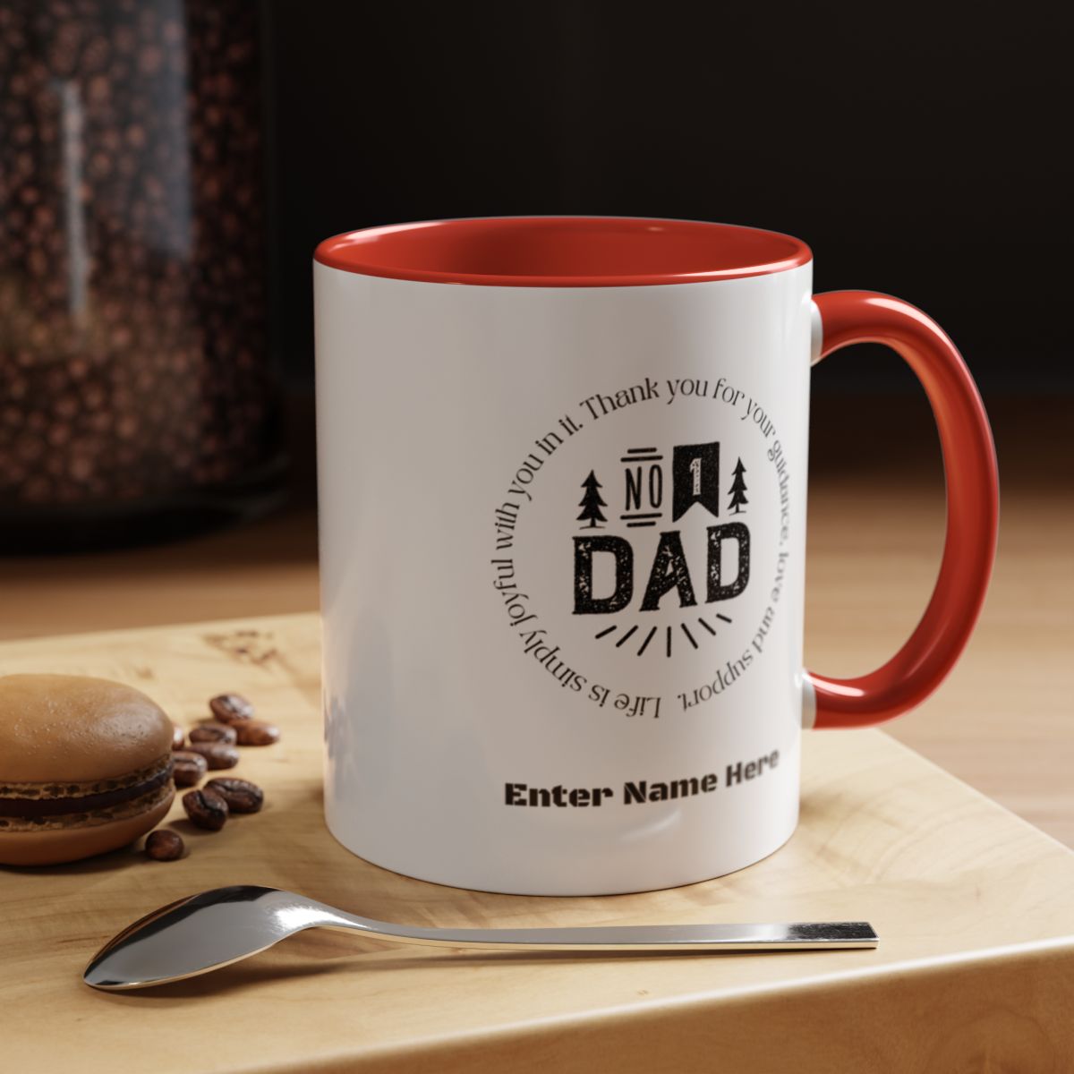 #1 DAD Personalized Mug – Father’s Day