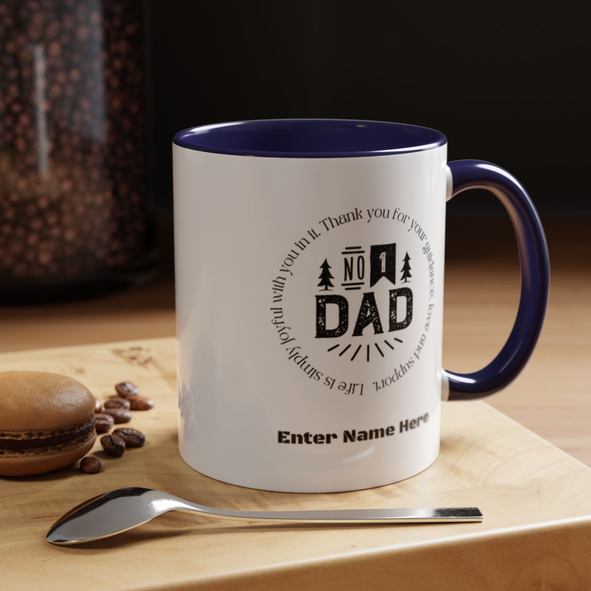 #1 DAD Personalized Mug – Father’s Day