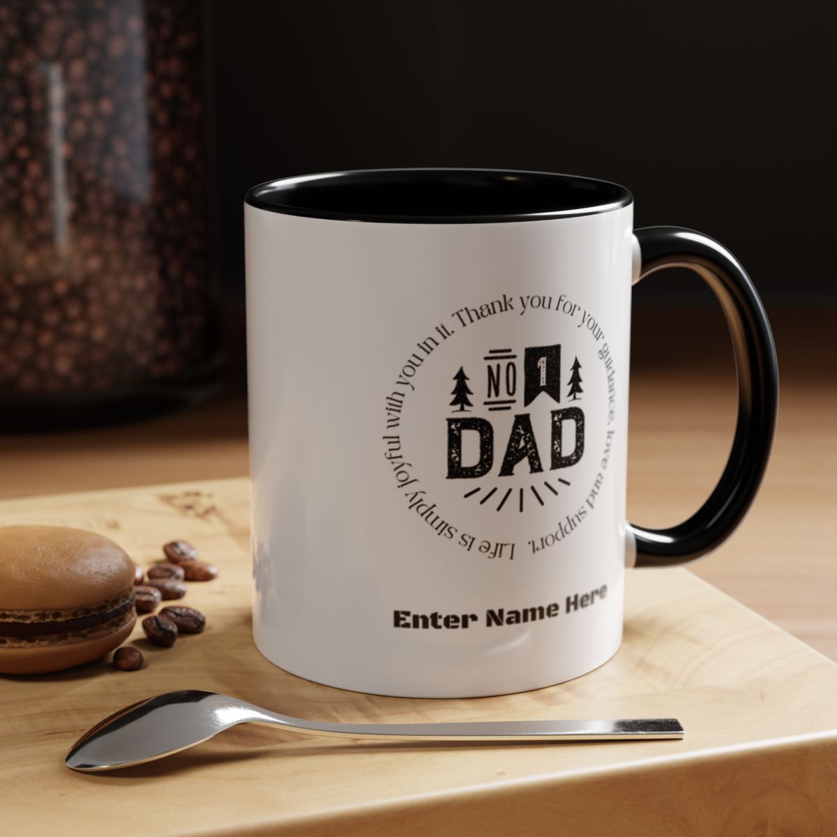#1 DAD Personalized Mug – Father’s Day