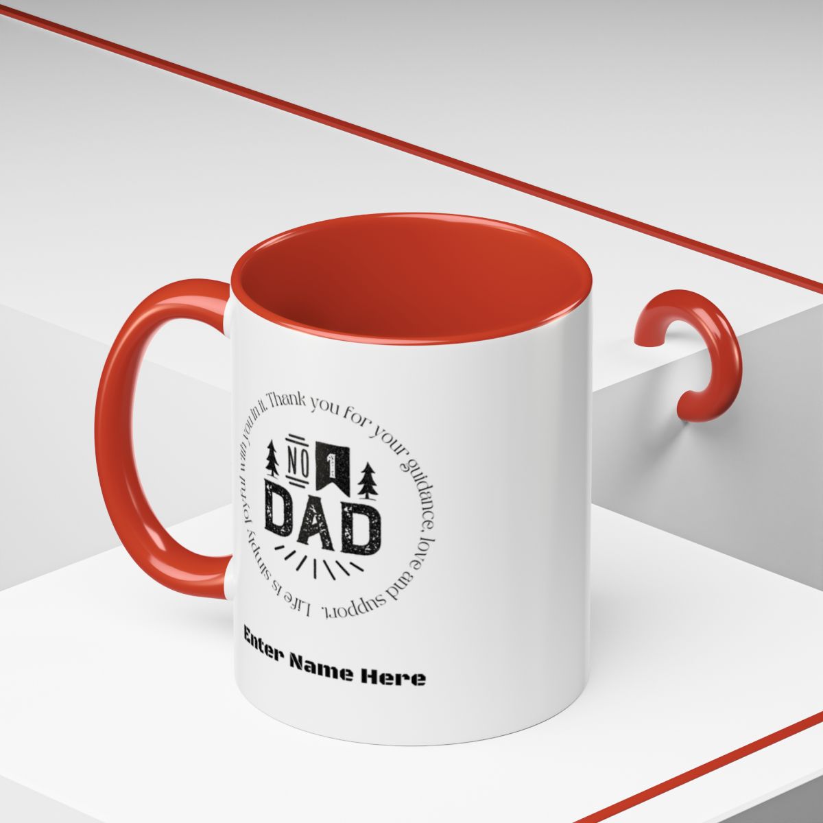 #1 DAD Personalized Mug – Father’s Day