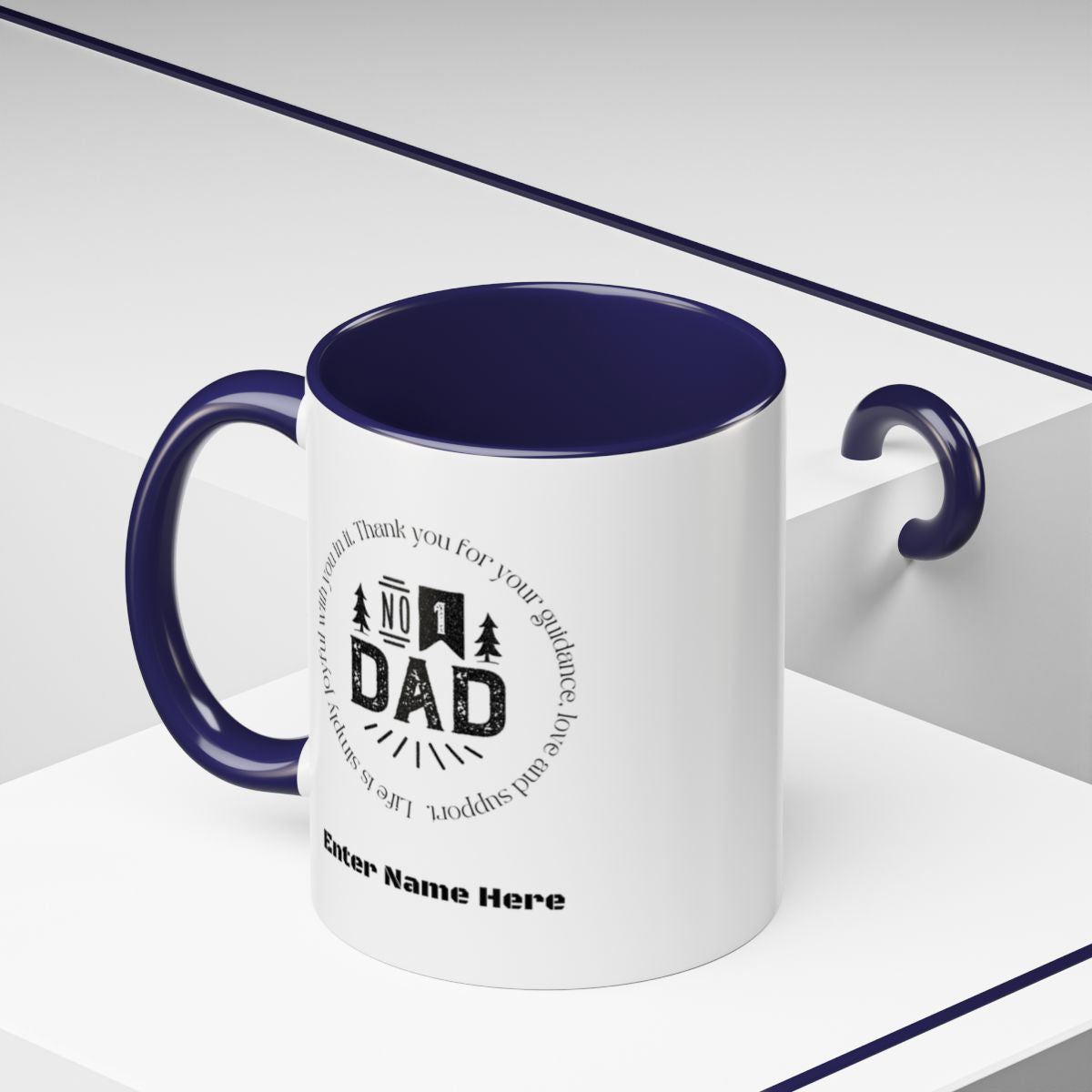 #1 DAD Personalized Mug – Father’s Day
