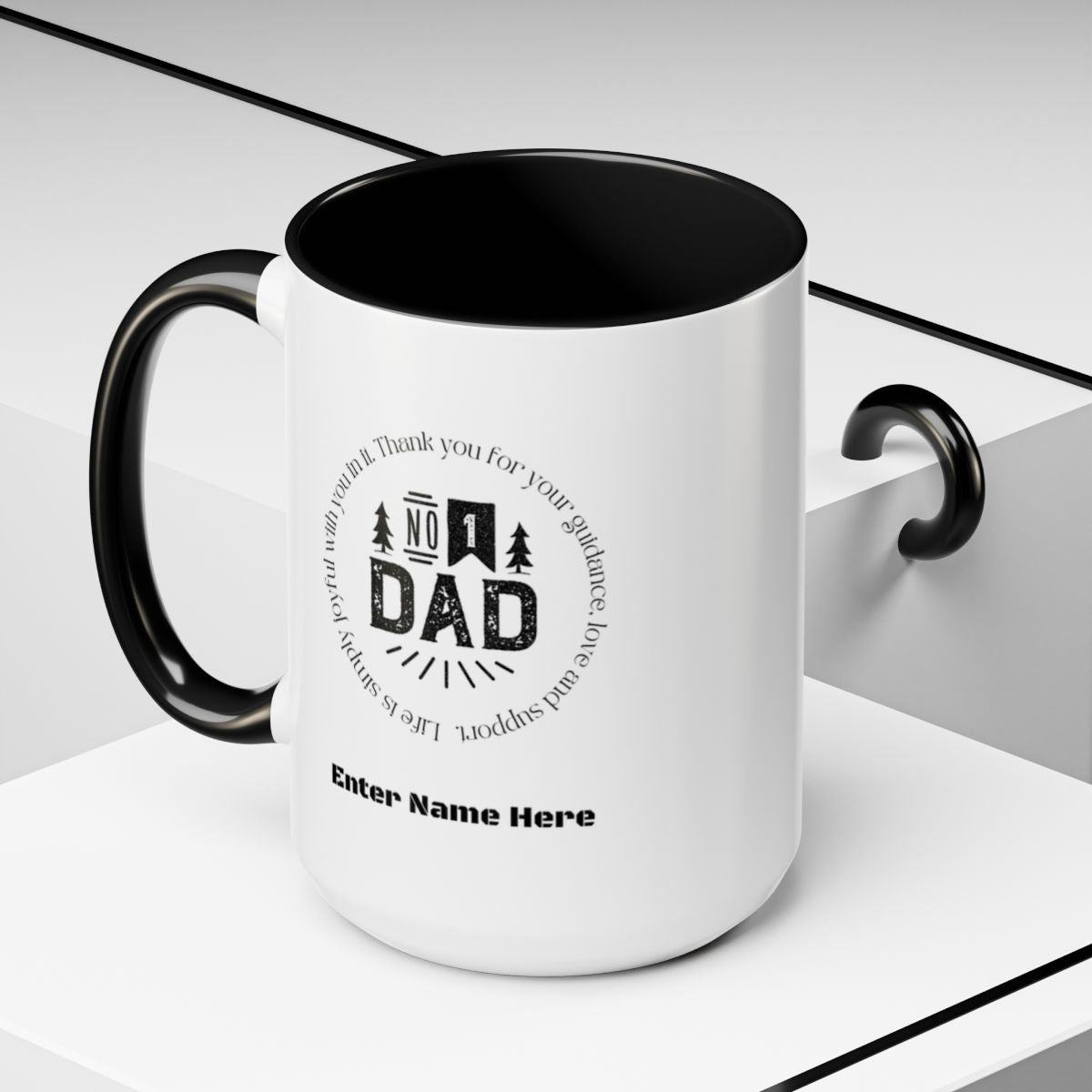#1 DAD Personalized Mug – Father’s Day