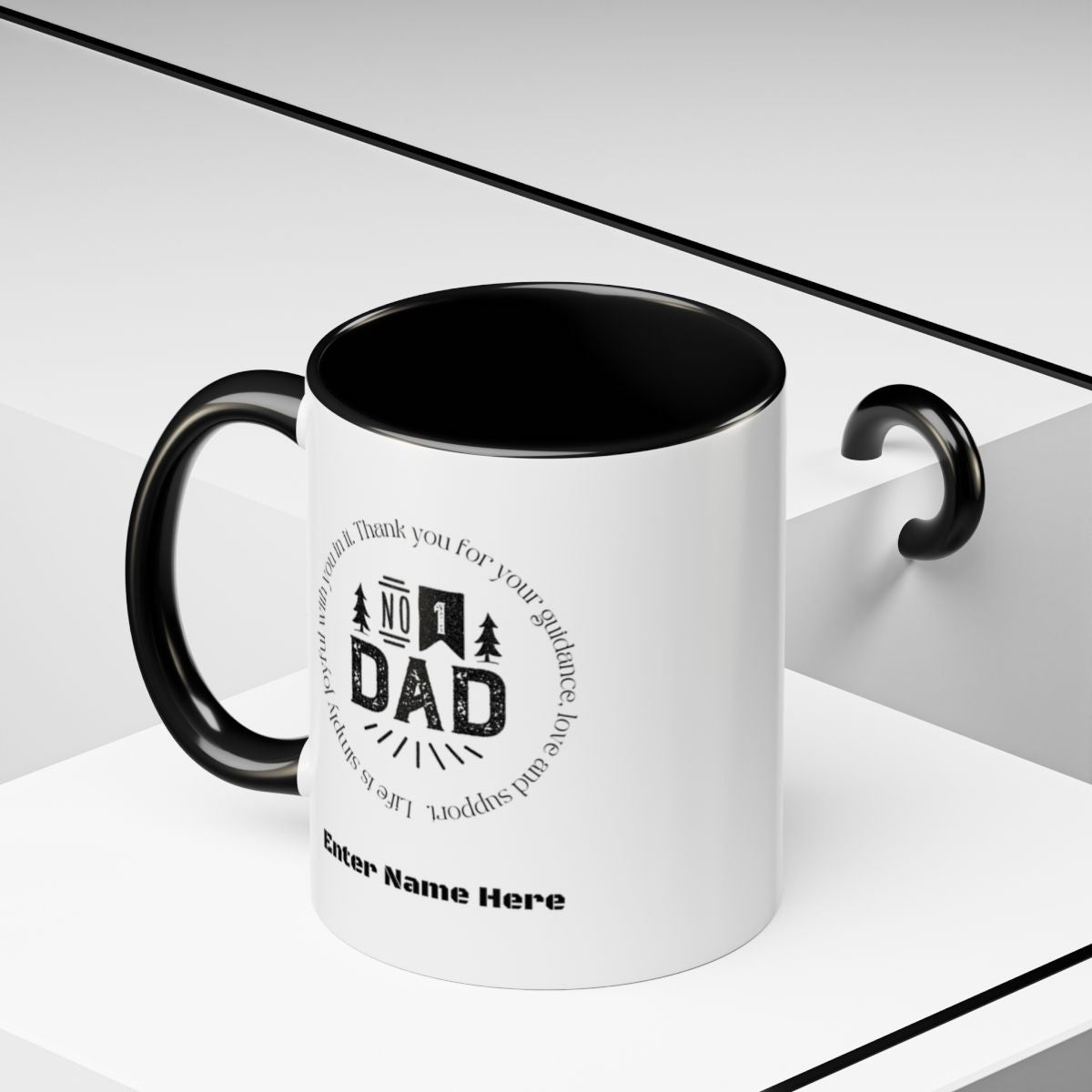 #1 DAD Personalized Mug – Father’s Day
