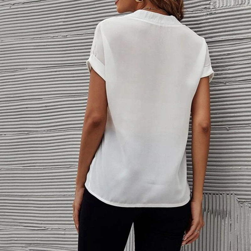 Women's Short V-neck Shirt Summer, Casual Shirt