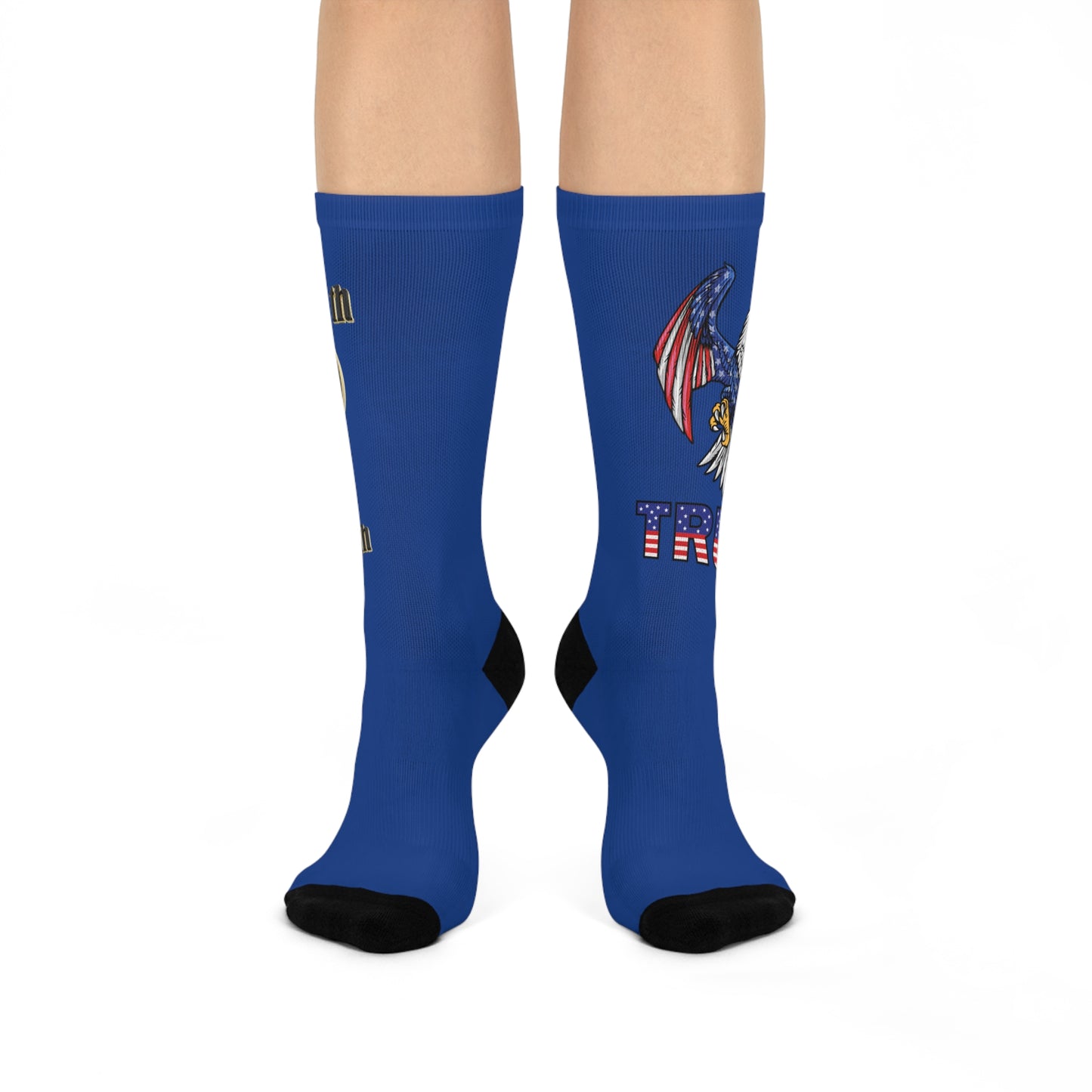 Patriot Crew Socks – A Bold Tribute to TRUMP - Blue