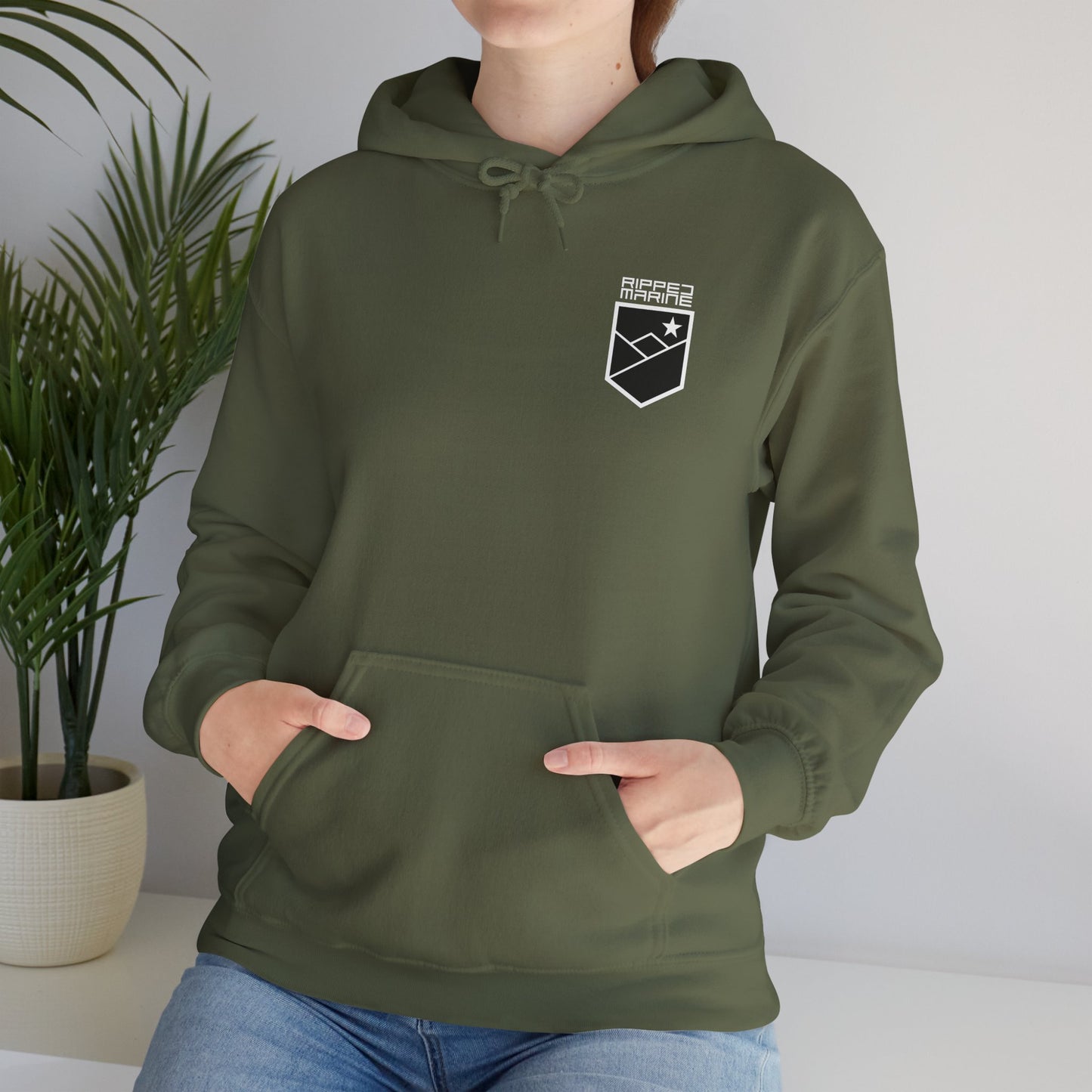 Ripped Marine Hoodie