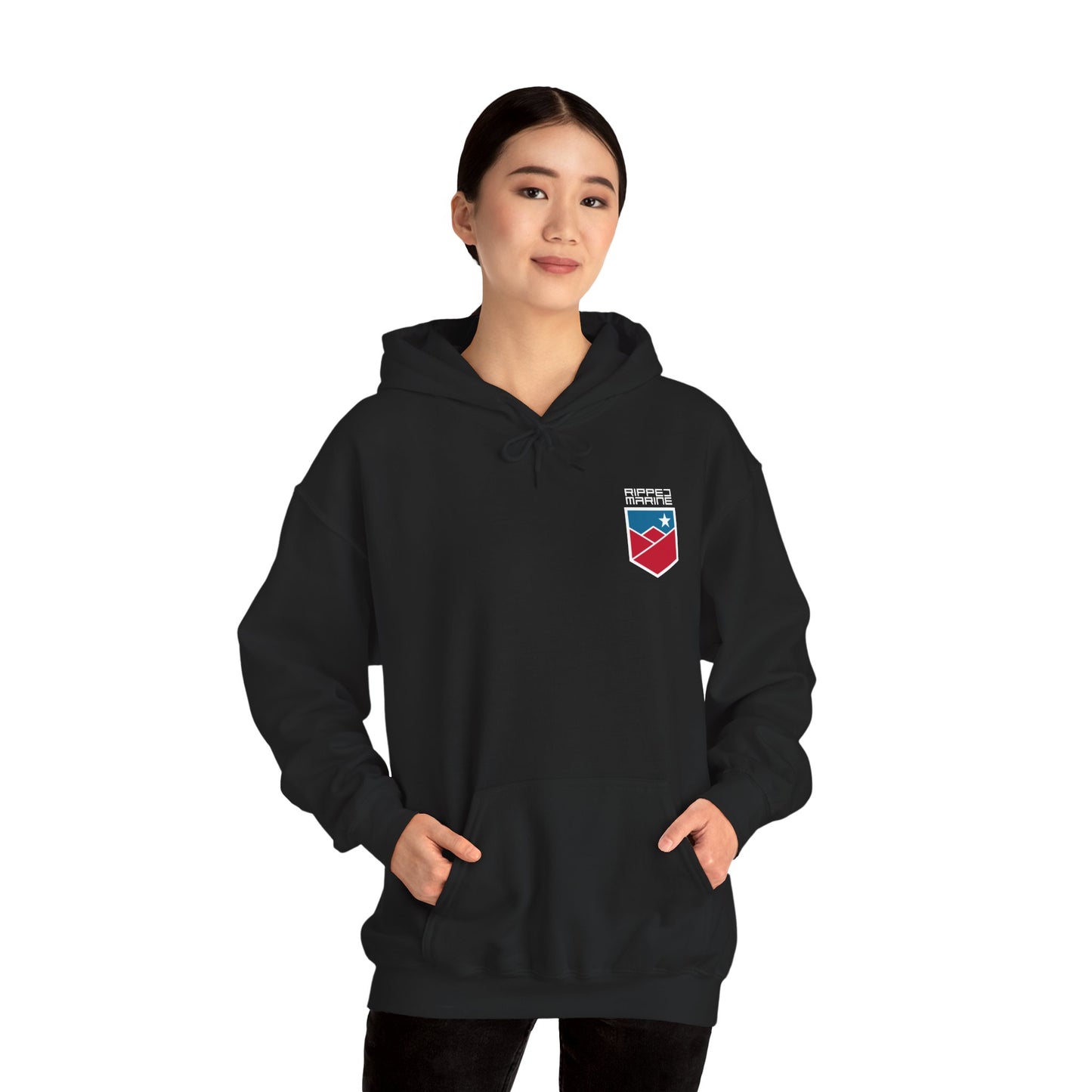 Ripped Marine Hoodie