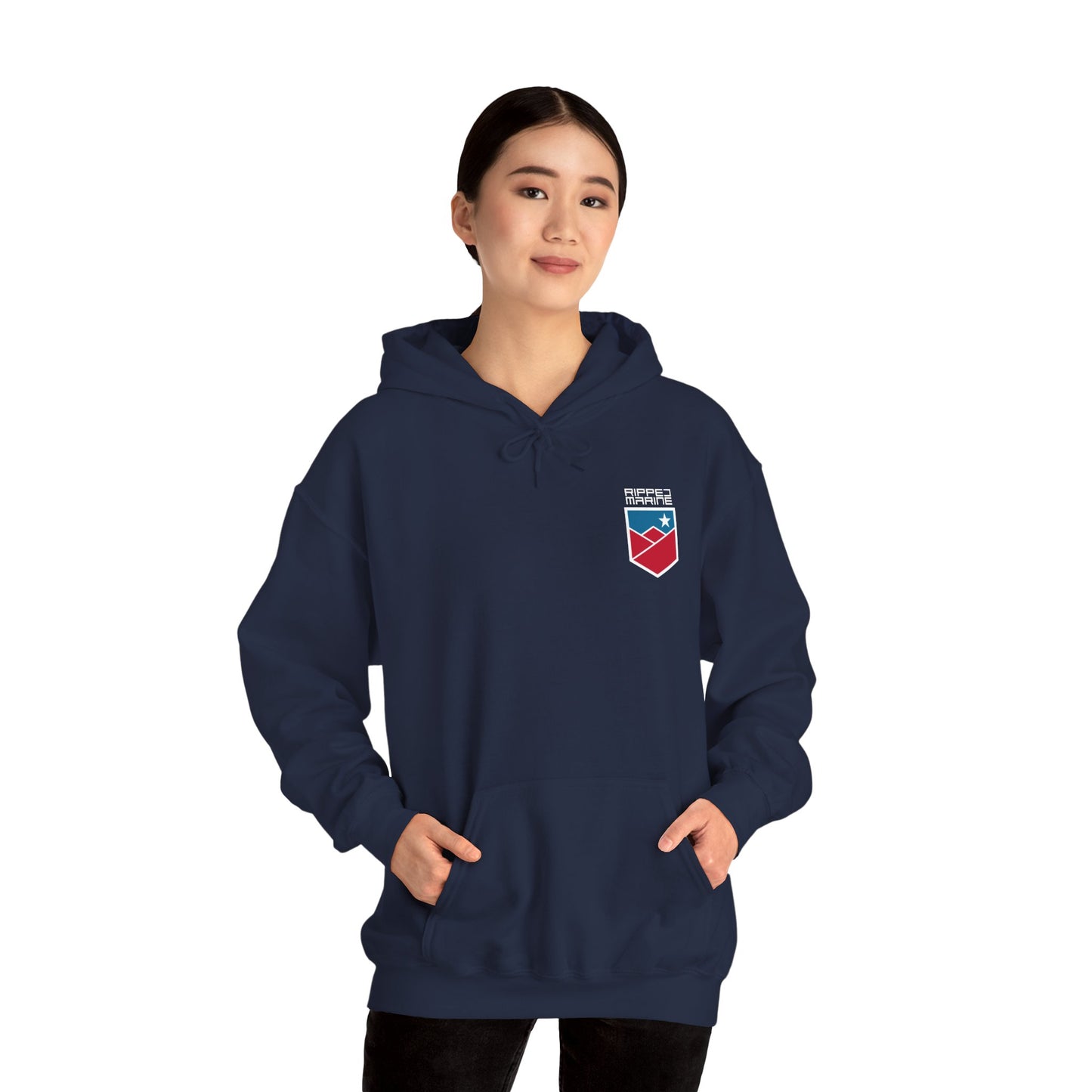 Ripped Marine Hoodie