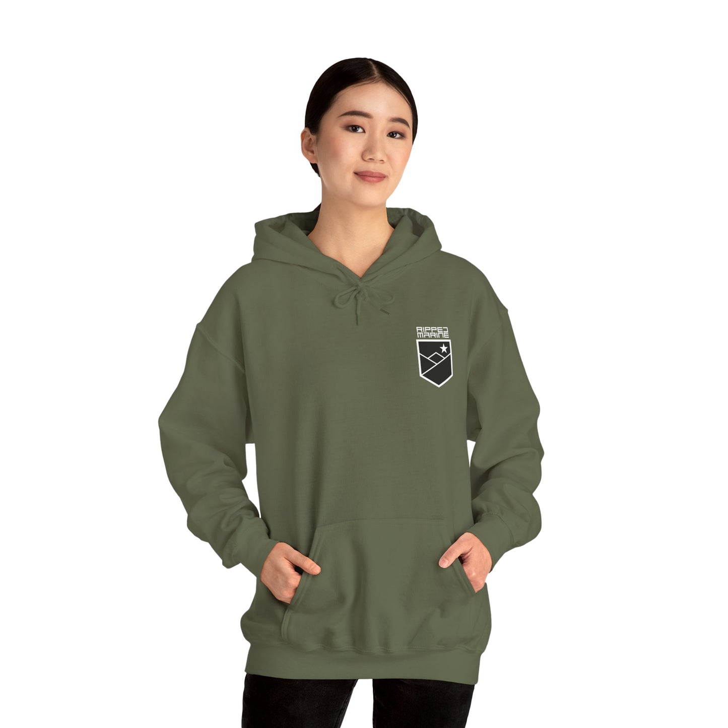 Ripped Marine Hoodie