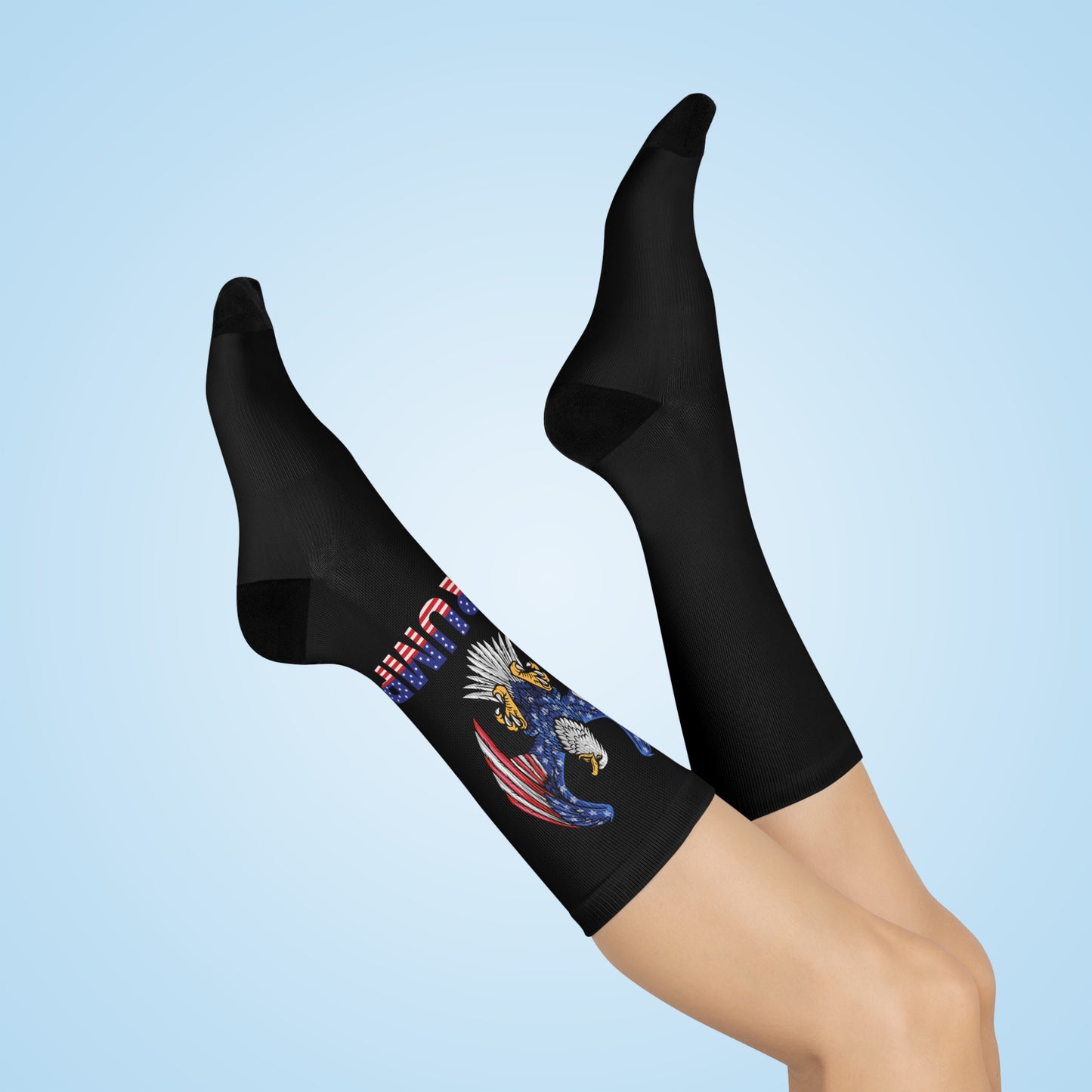 Patriot Crew Socks – A Bold Tribute to TRUMP - Black