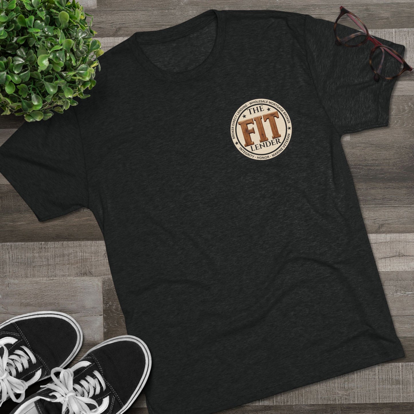 The FIT Lender Logo Tee — Marine Veteran Mortgage Broker T‑Shirt