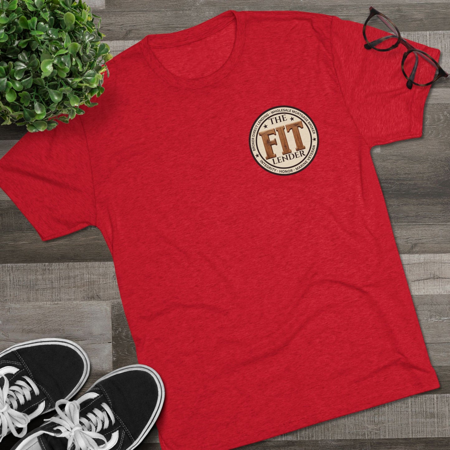 The FIT Lender Logo Tee — Marine Veteran Mortgage Broker T‑Shirt