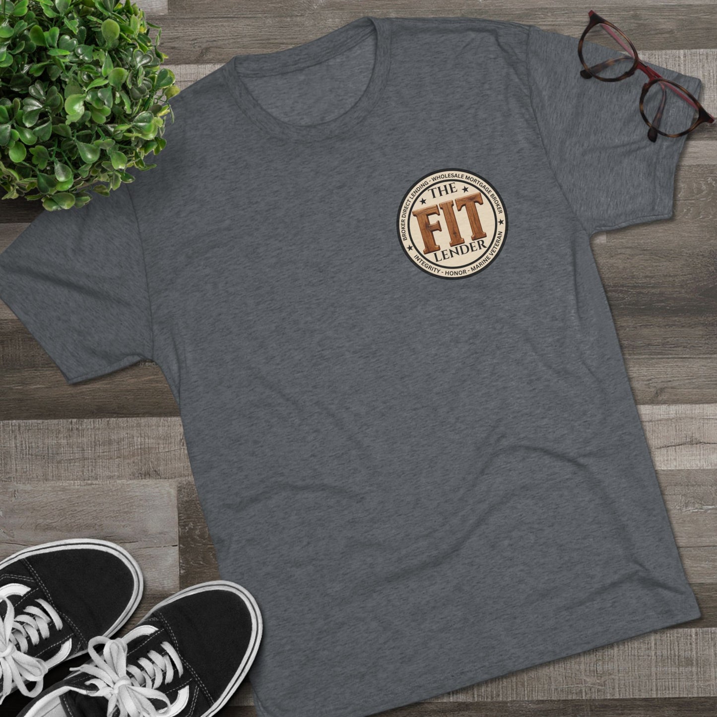 The FIT Lender Logo Tee — Marine Veteran Mortgage Broker T‑Shirt