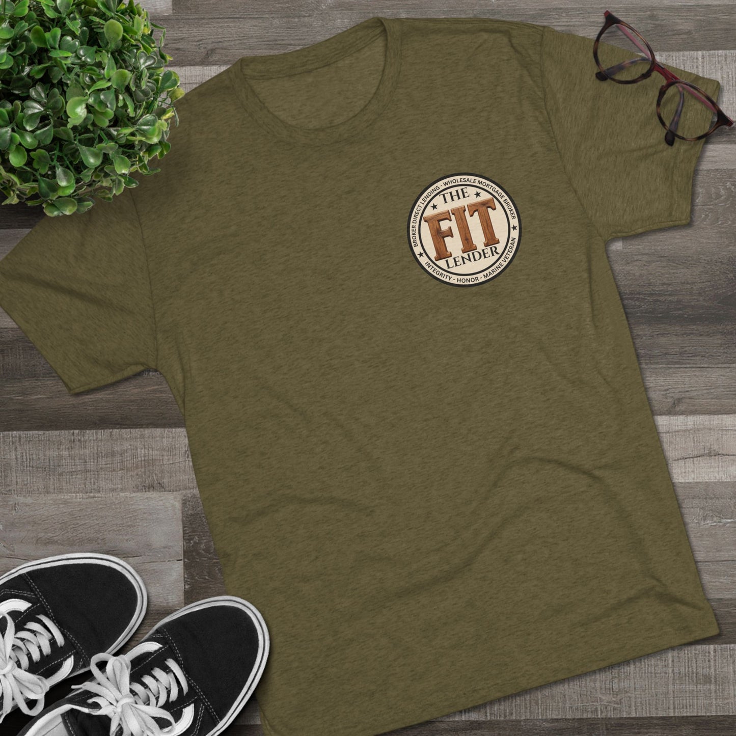 The FIT Lender Logo Tee — Marine Veteran Mortgage Broker T‑Shirt