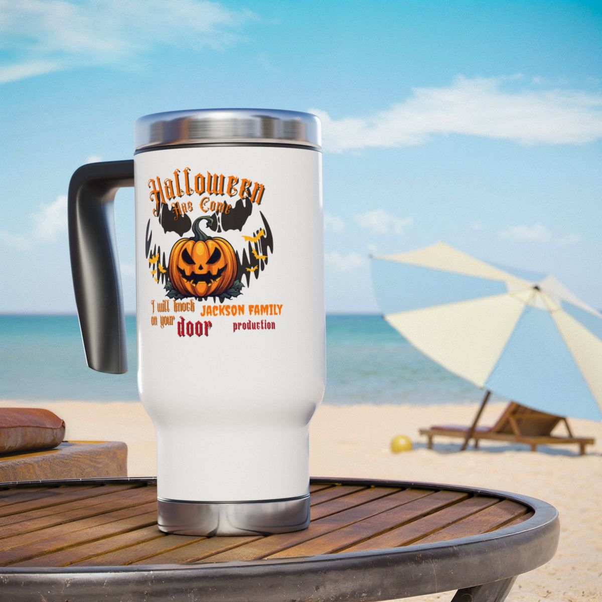 Personalized Halloween Travel Mug